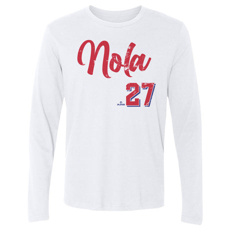 Aaron Nola Men's Long Sleeve T-Shirt | 500 LEVEL
