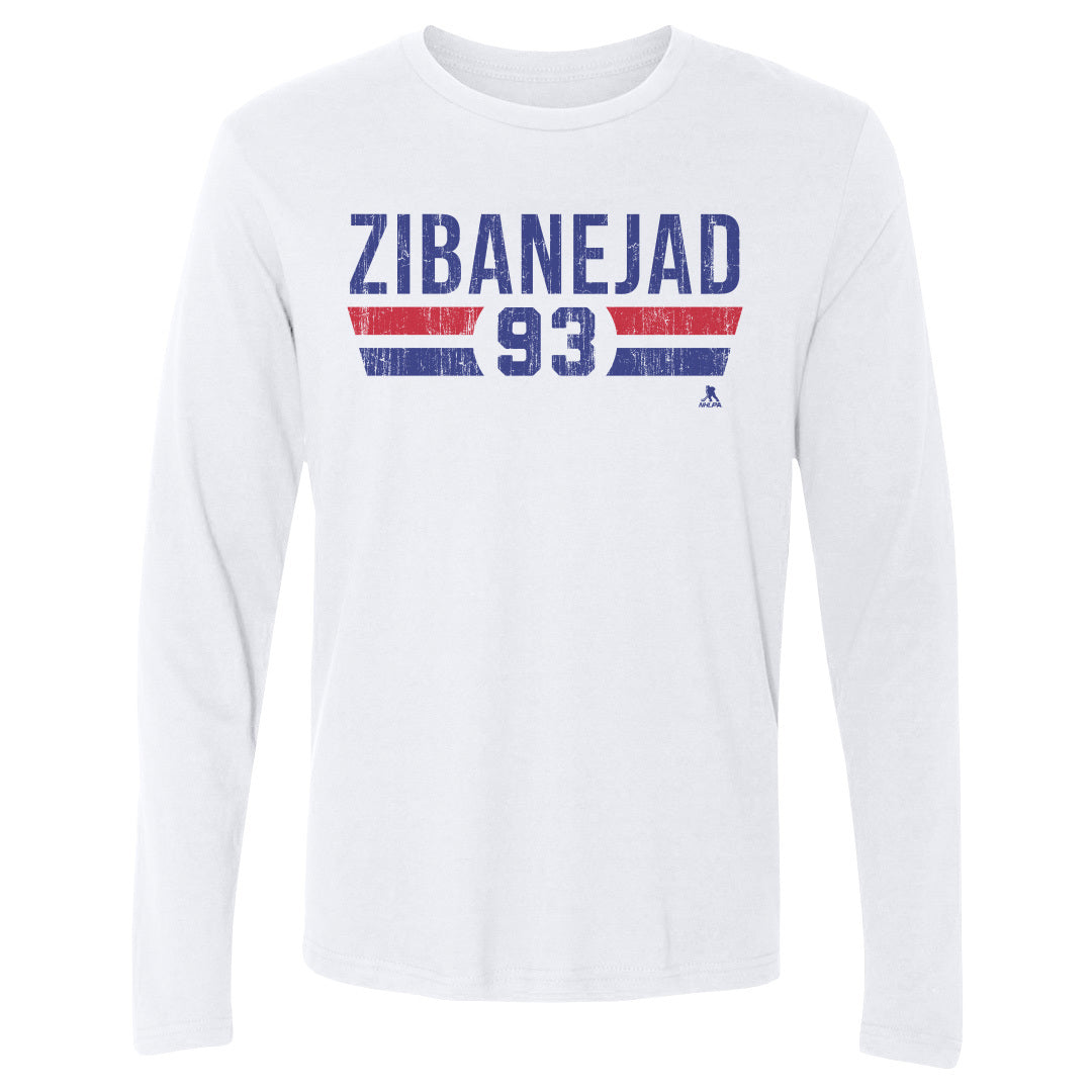 Mika Zibanejad Men's Long Sleeve T-Shirt | 500 LEVEL