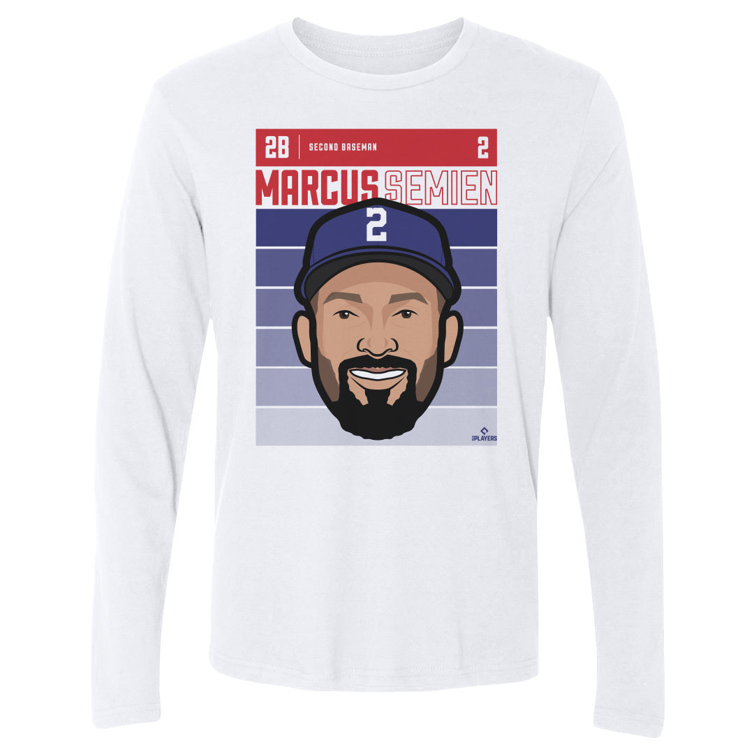 Marcus Semien Men's Long Sleeve T-Shirt | 500 LEVEL
