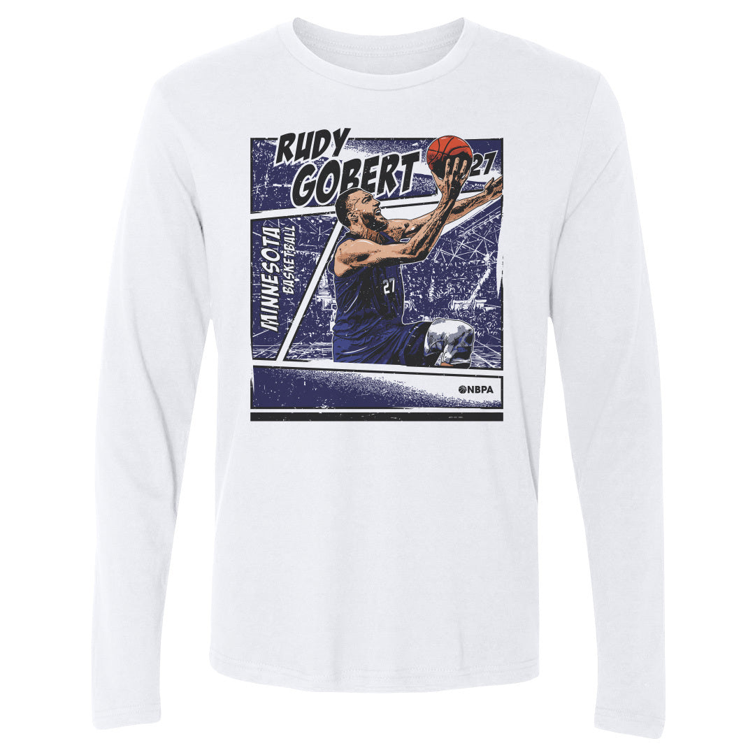 Rudy Gobert Men&#39;s Long Sleeve T-Shirt | 500 LEVEL