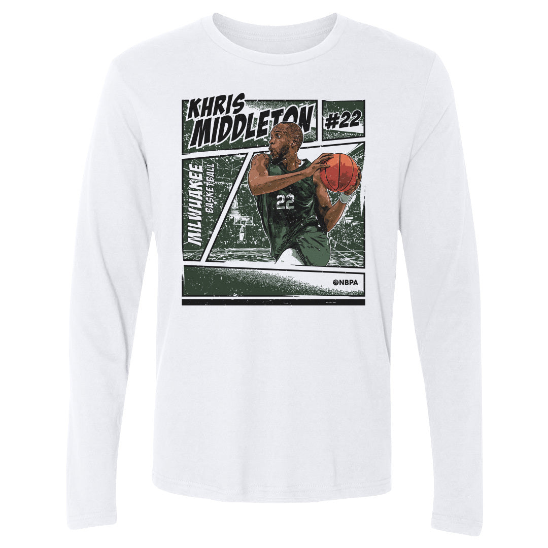 Khris Middleton Men&#39;s Long Sleeve T-Shirt | 500 LEVEL