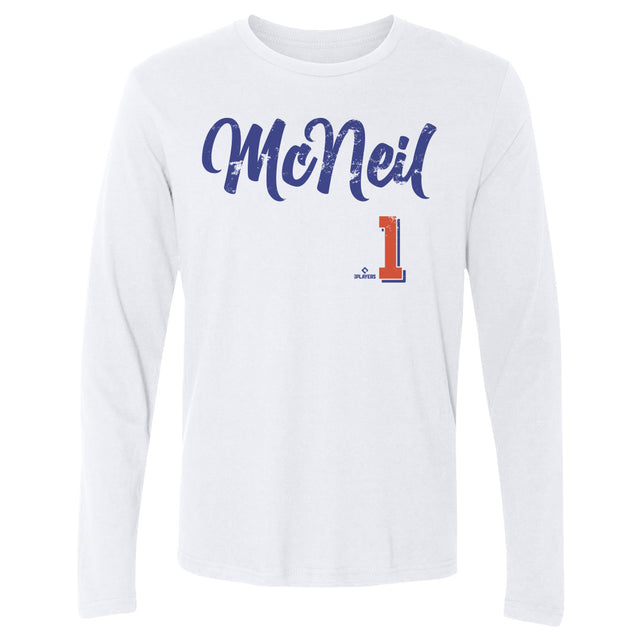 Jeff McNeil Men's Long Sleeve T-Shirt | 500 LEVEL