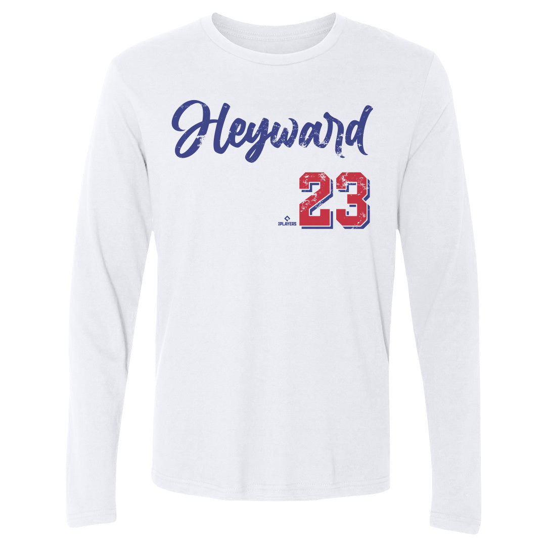 Jason Heyward Men&#39;s Long Sleeve T-Shirt | 500 LEVEL