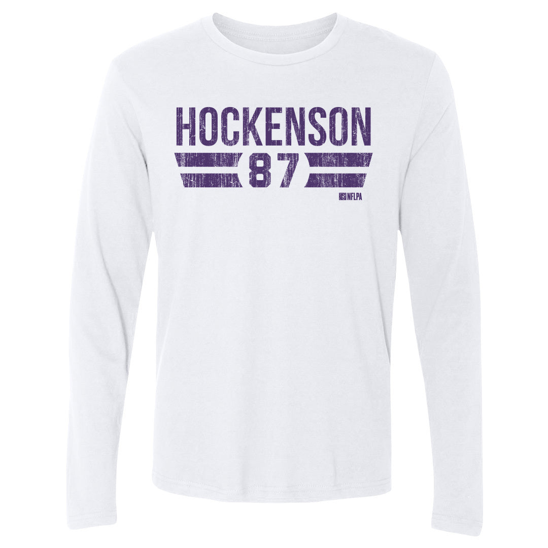 T.J. Hockenson Men&#39;s Long Sleeve T-Shirt | 500 LEVEL