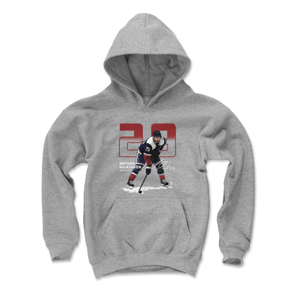 Nathan MacKinnon Kids Youth Hoodie | 500 LEVEL