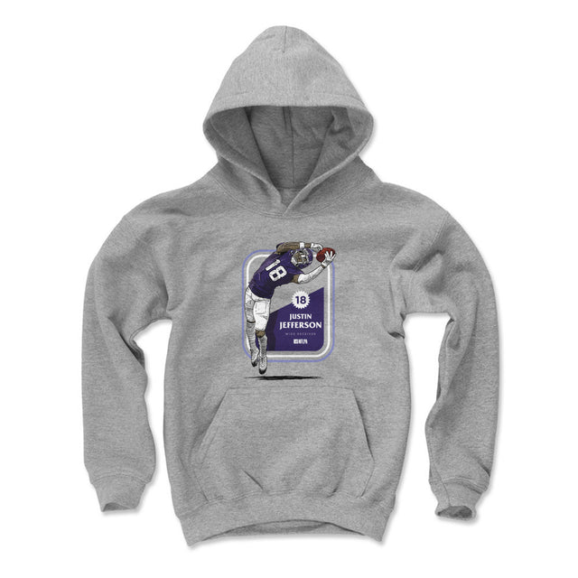 Justin Jefferson Kids Youth Hoodie | 500 LEVEL