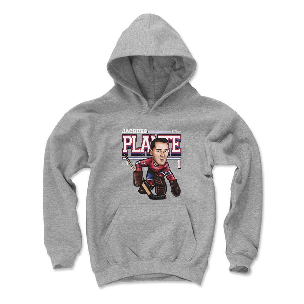 Jacques Plante Kids Youth Hoodie | 500 LEVEL