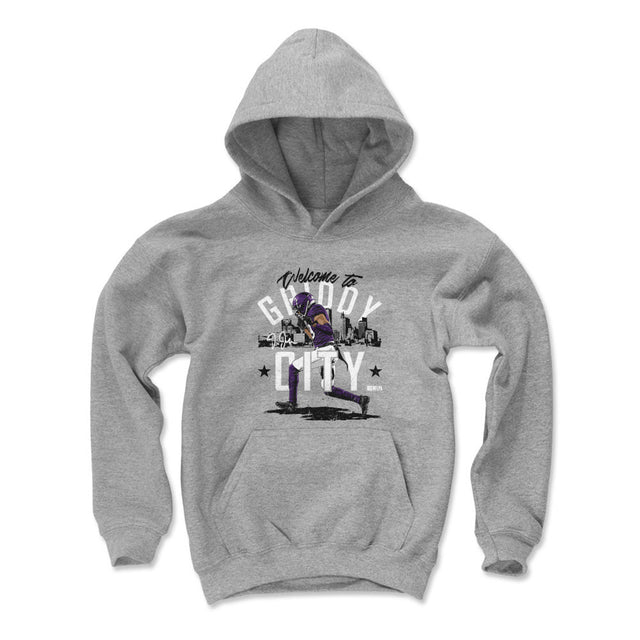 Justin Jefferson Kids Youth Hoodie | 500 LEVEL