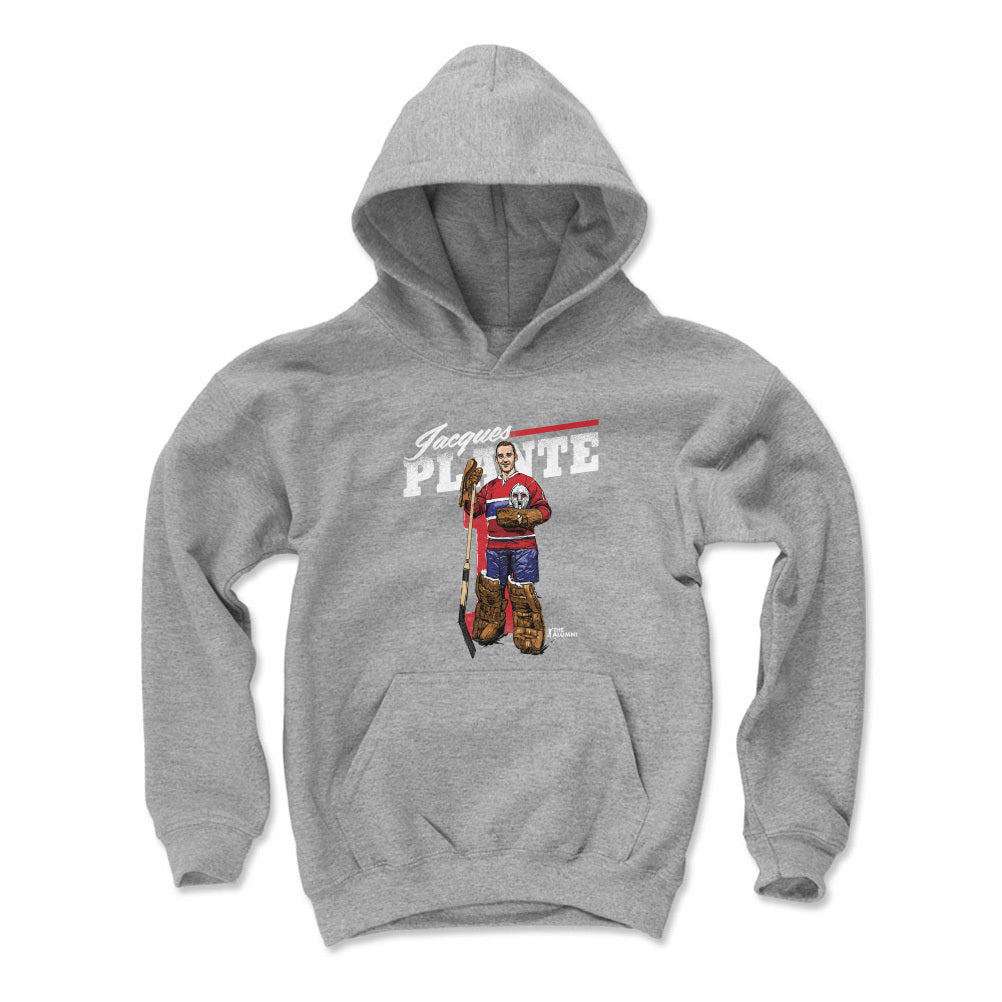 Jacques Plante Kids Youth Hoodie | 500 LEVEL