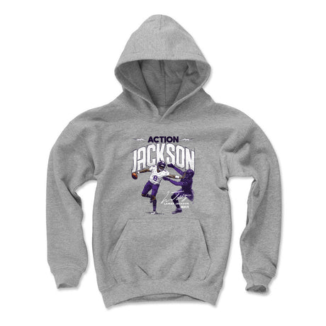 Lamar Jackson Kids Youth Hoodie | 500 LEVEL