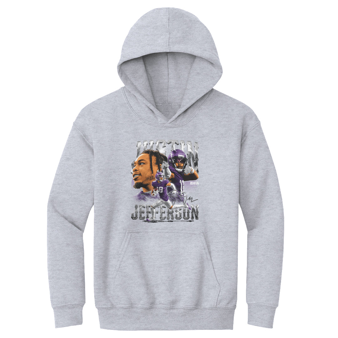 Justin Jefferson Kids Youth Hoodie | 500 LEVEL