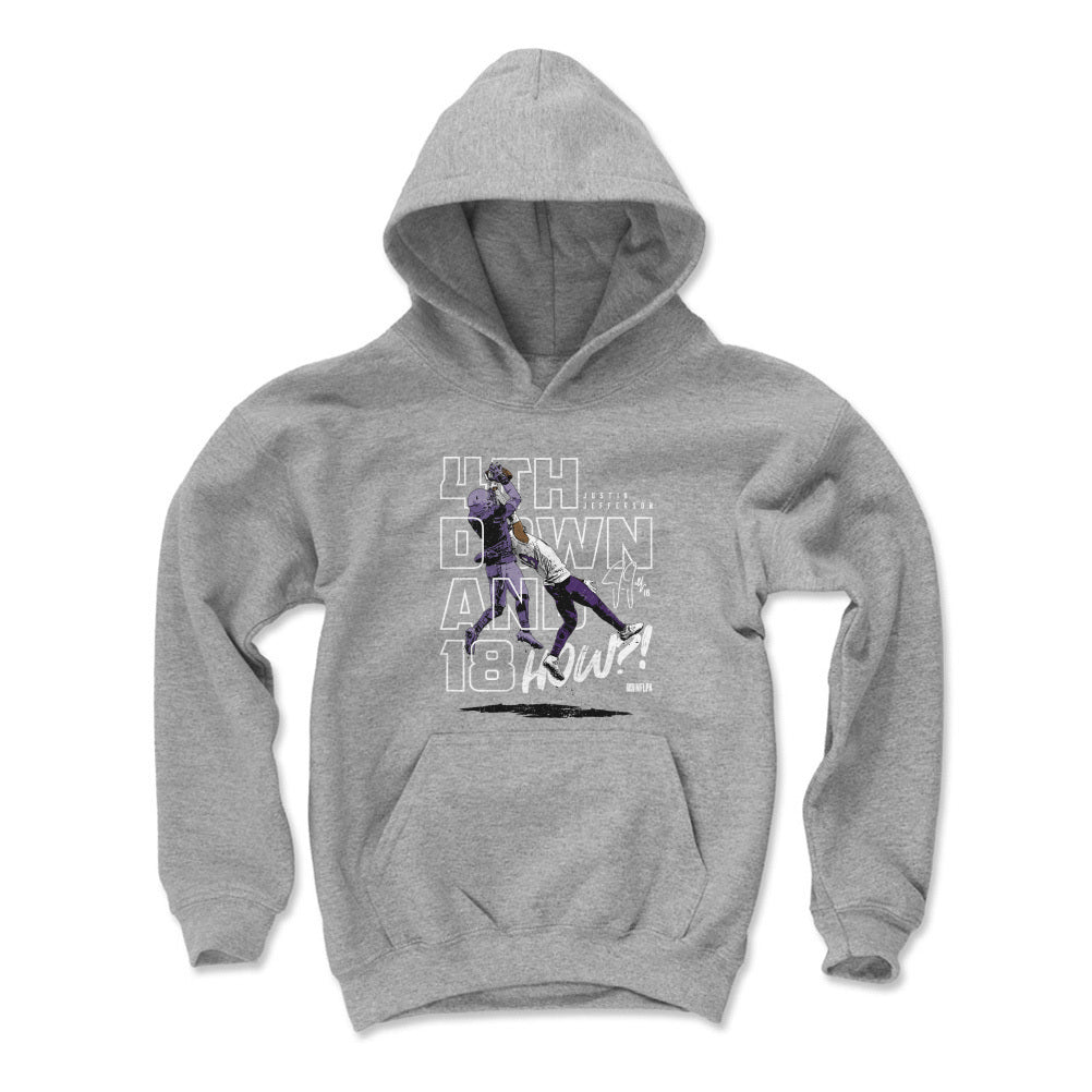 Justin Jefferson Kids Youth Hoodie | 500 LEVEL