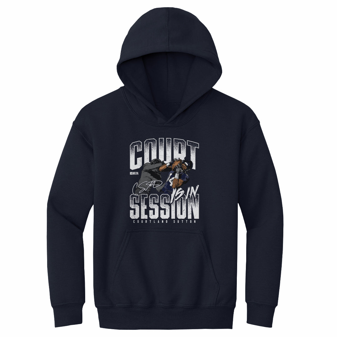 Courtland Sutton Kids Youth Hoodie | 500 LEVEL