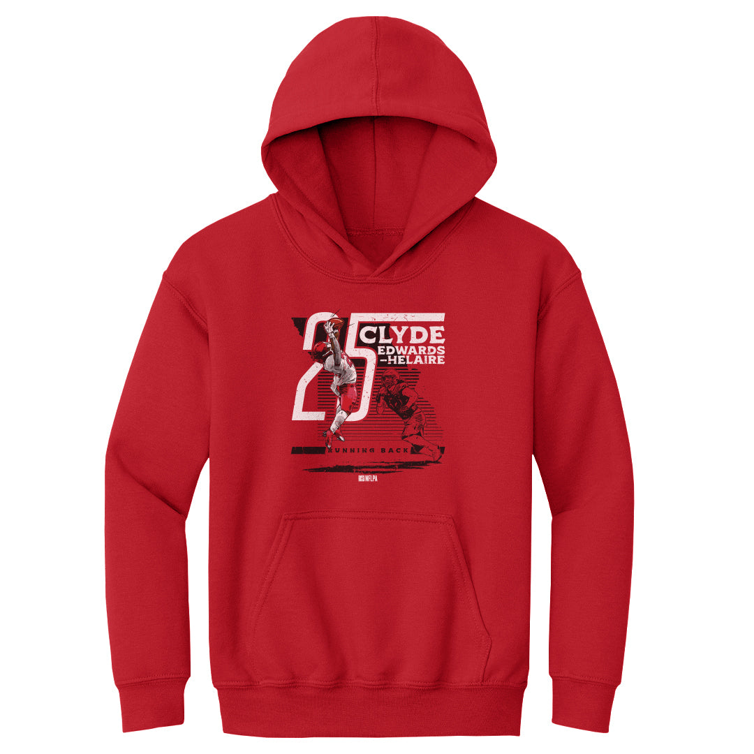 Clyde Edwards-Helaire Kids Youth Hoodie | 500 LEVEL