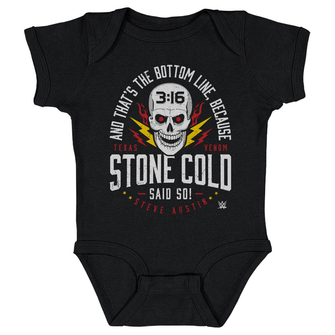 Stone Cold Steve Austin Kids Baby Onesie | 500 LEVEL