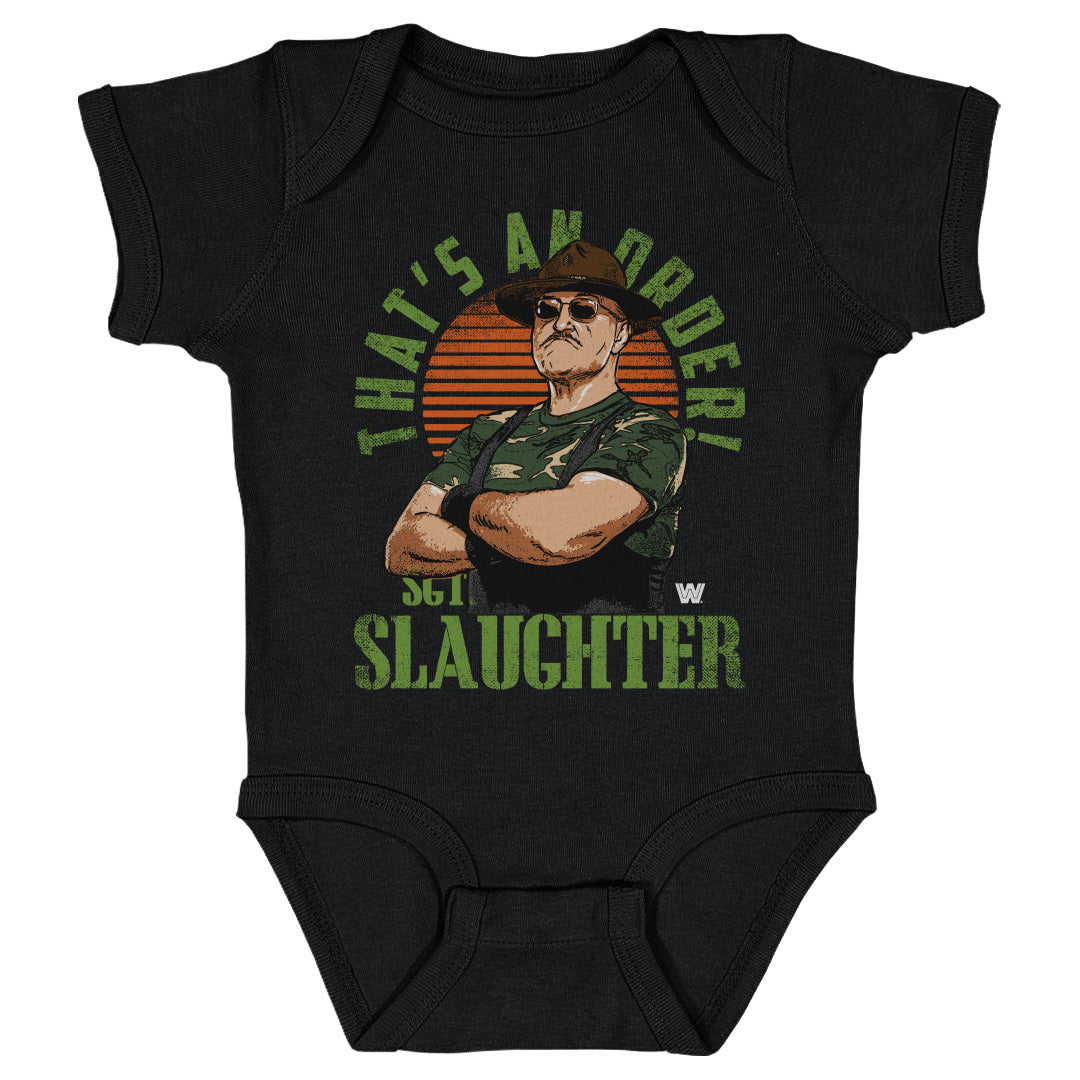 Sgt. Slaughter Kids Baby Onesie | 500 LEVEL