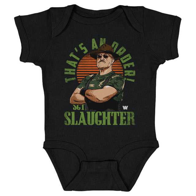 Sgt. Slaughter Kids Baby Onesie | 500 LEVEL