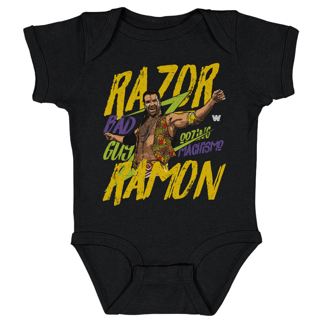 Razor Ramon Kids Razor Ramon Baby Clothes | Legends WWE Kids Baby Onesie | 500 Level ...