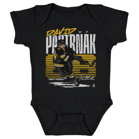 David Pastrnak Kids Baby Onesie | 500 LEVEL