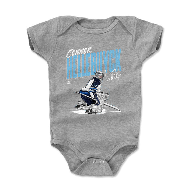 Connor Hellebuyck Kids Baby Onesie | 500 LEVEL