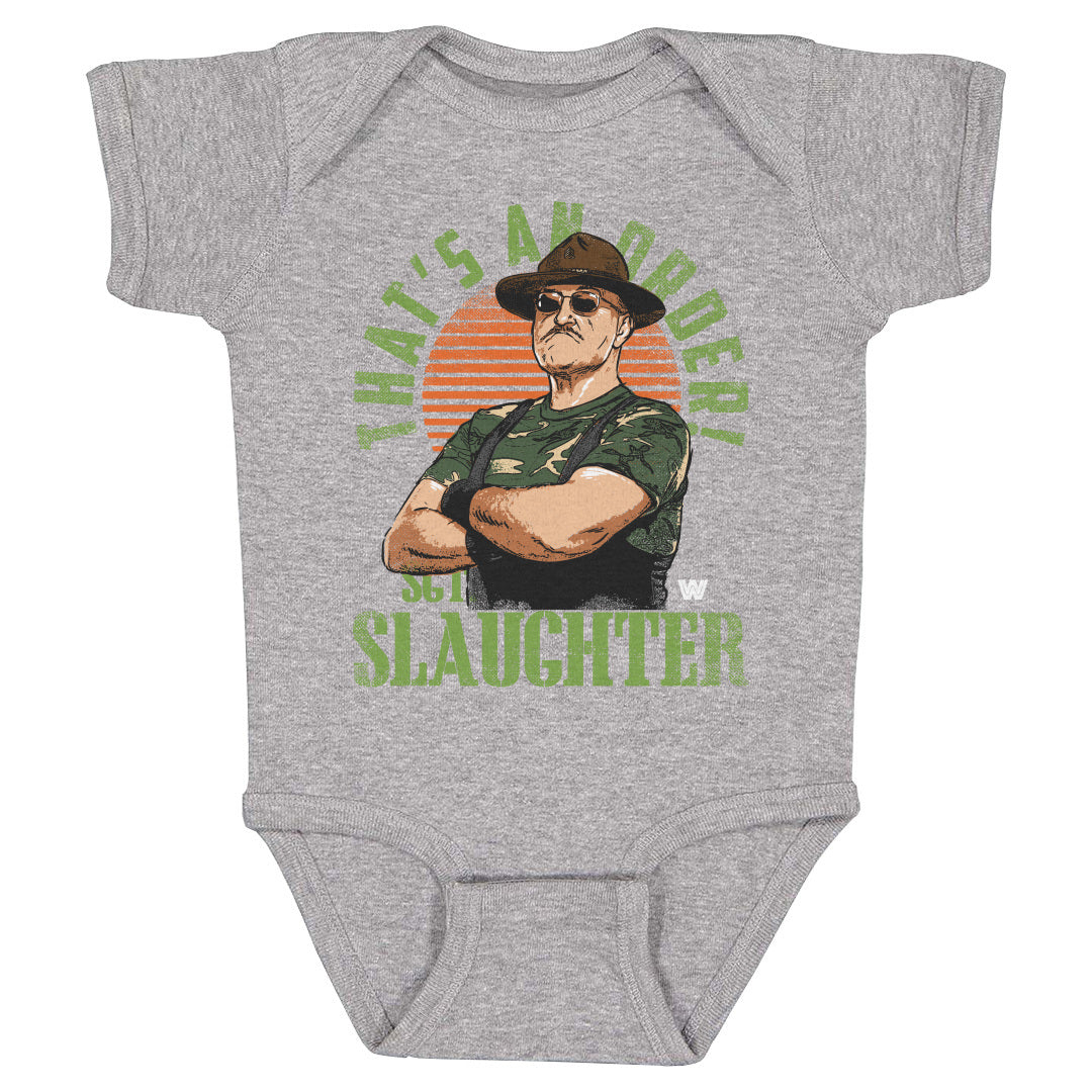 Sgt. Slaughter Kids Baby Onesie | 500 LEVEL