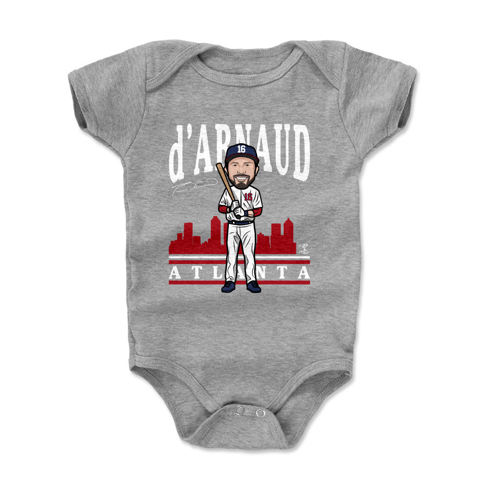 Travis d'Arnaud Baby Clothes, Atlanta Baseball Kids Baby Onesie