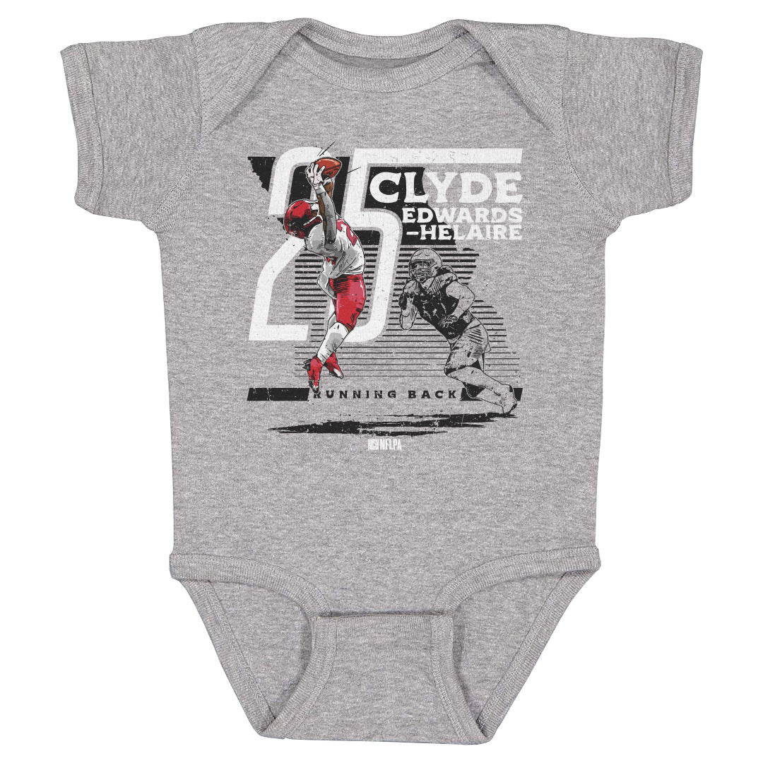 Clyde Edwards-Helaire Kids Baby Onesie | 500 LEVEL