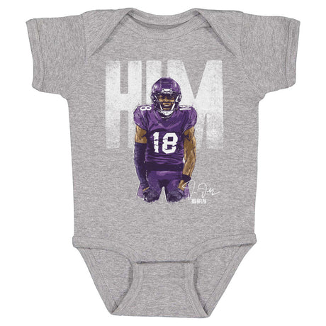 Justin Jefferson Kids Baby Onesie | 500 LEVEL