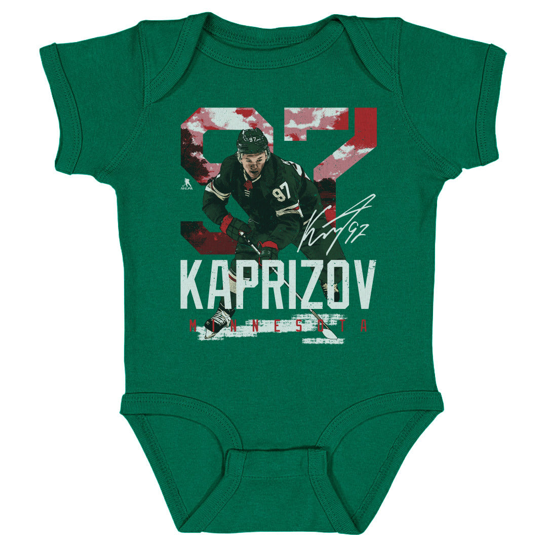 Kirill Kaprizov Kids Baby Onesie | 500 LEVEL