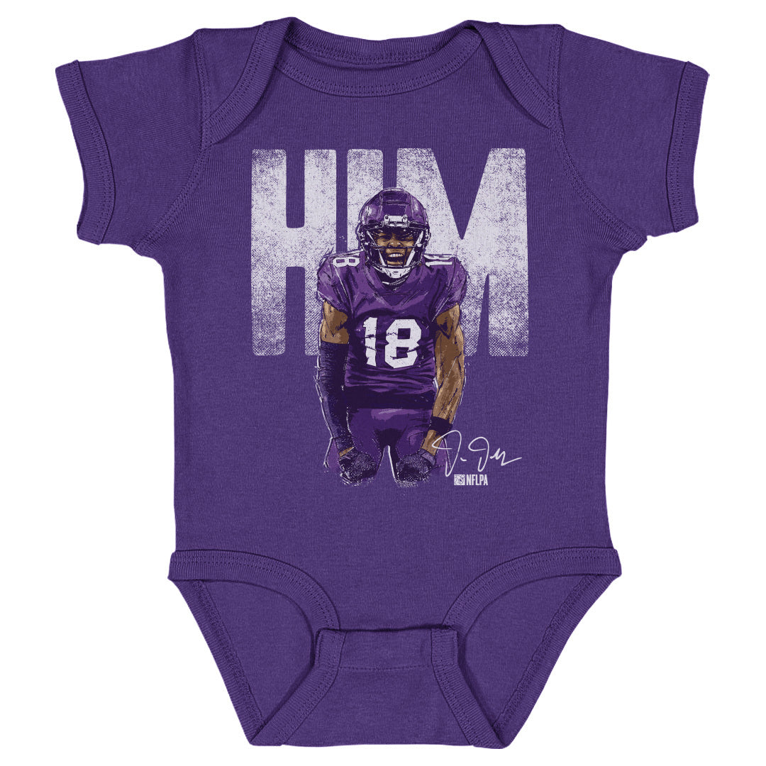 Justin Jefferson Kids Baby Onesie | 500 LEVEL