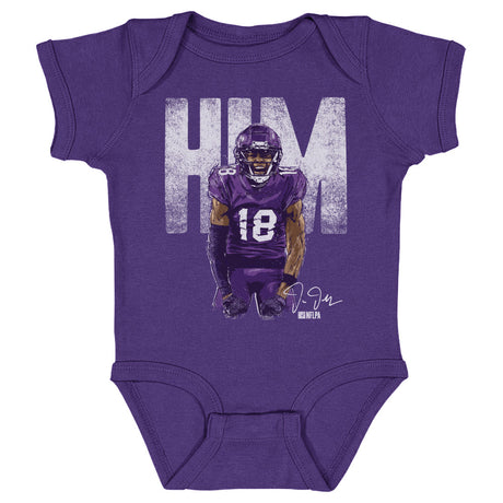 Justin Jefferson Kids Baby Onesie | 500 LEVEL