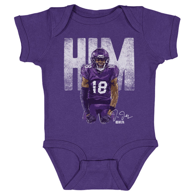 Justin Jefferson Kids Baby Onesie | 500 LEVEL