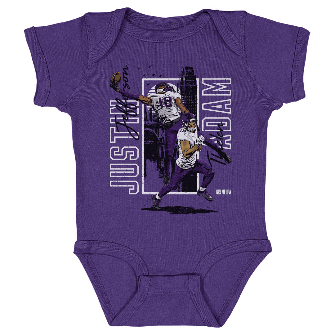Justin Jefferson Kids Baby Onesie | 500 LEVEL