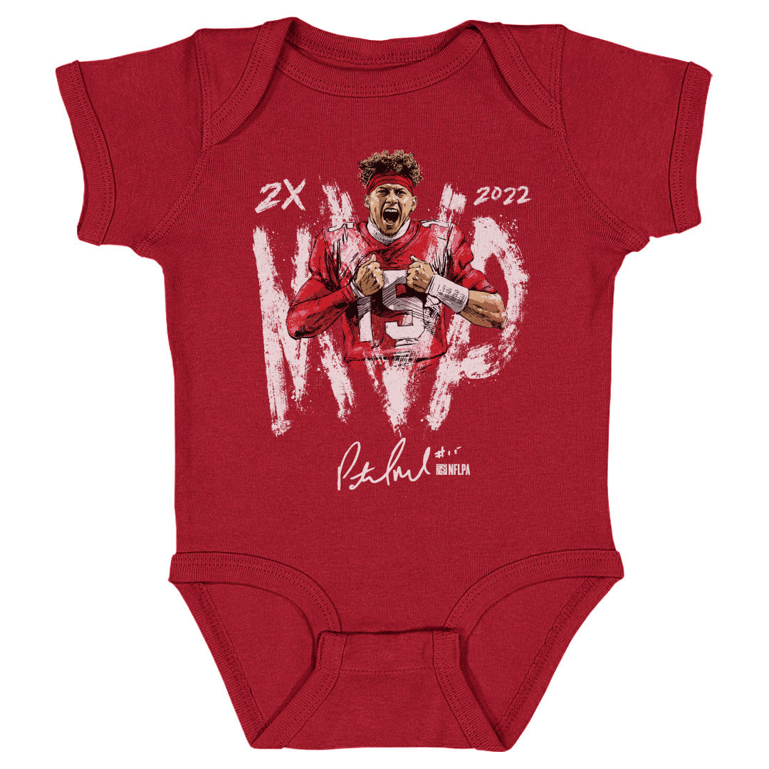mrk Patrick Mahomes II Kansas City 2X MVP Kids Baby Onesie – 500 LEVEL