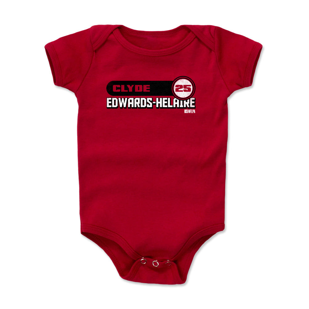 Clyde Edwards-Helaire Kids Baby Onesie | 500 LEVEL