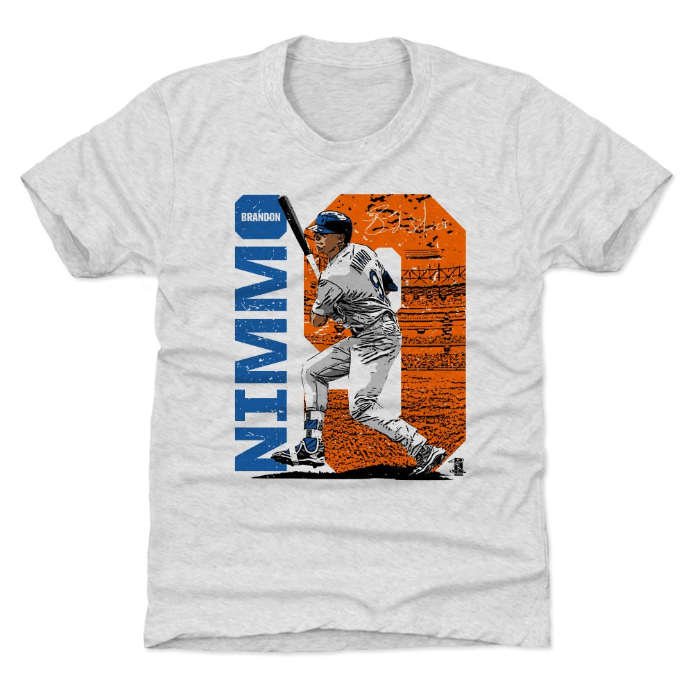 New York Mets Kids 500 Level Brandon Nimmo New York White Kids Shirt