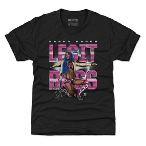 Sasha Banks Kids T-Shirt | 500 LEVEL