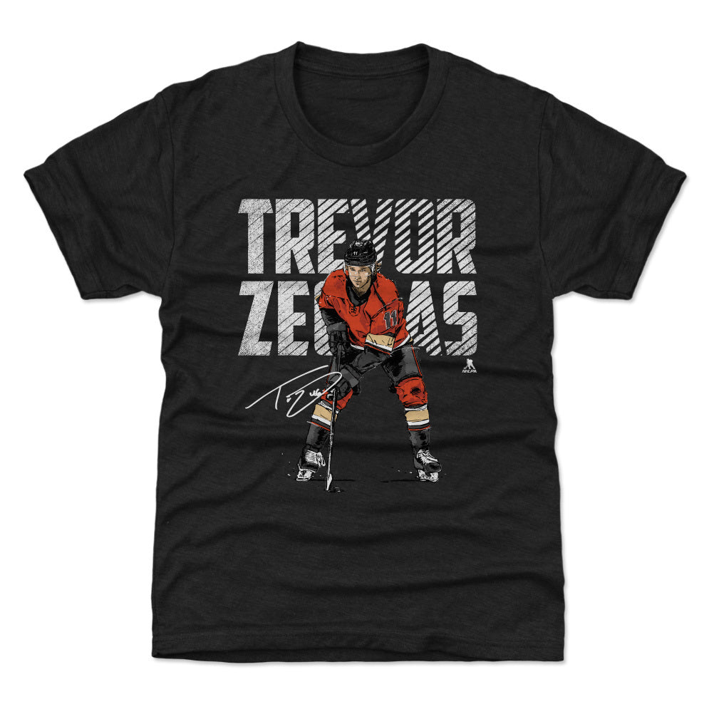 Trevor Zegras Kids T-Shirt - Tri Gray - Anaheim | 500 Level