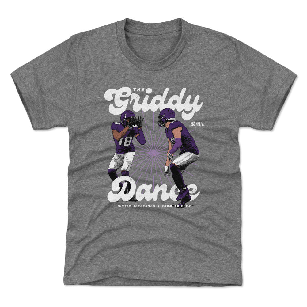 Justin Jefferson & Adam Thielen Griddy Dance Kids T-Shirt – 500 LEVEL