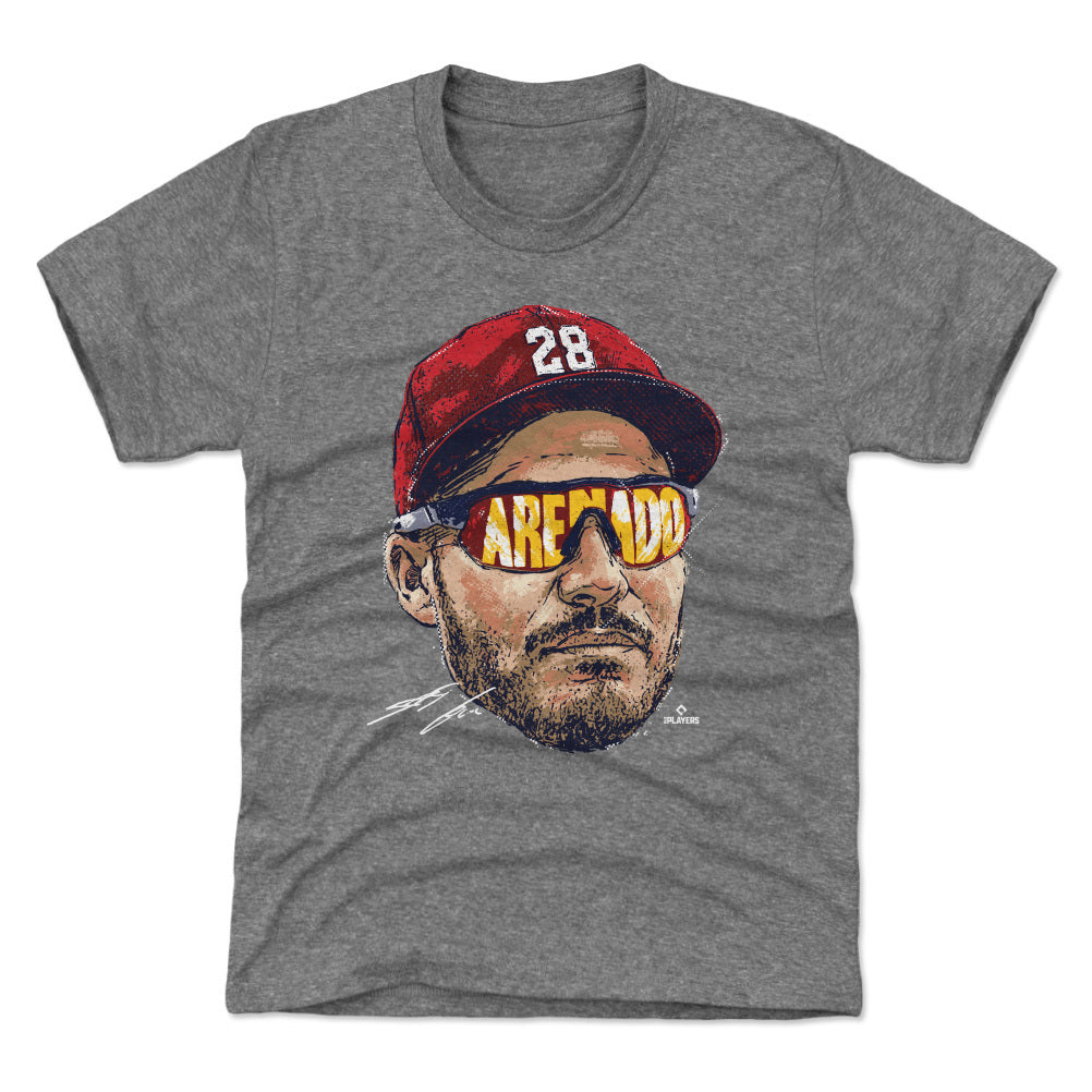 Albert Pujols Men's Premium T-Shirt - Tri Red - St. Louis | 500 Level Major League Baseball Players Association (MLBPA)