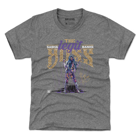 Sasha Banks Kids T-Shirt | 500 LEVEL