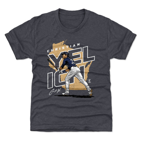Christian Yelich Kids T-Shirt | 500 LEVEL
