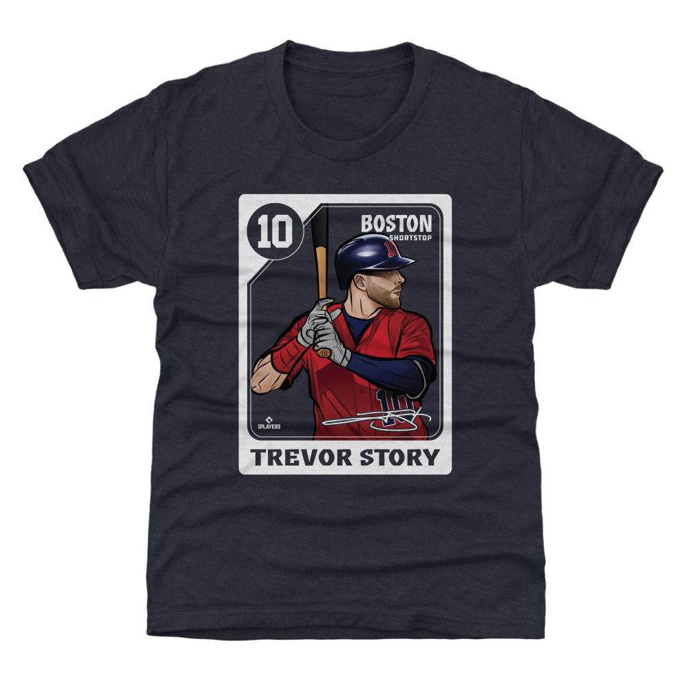 Trevor Story Kids T-Shirt - Tri Navy - Boston | 500 Level Major League Baseball Players Association (MLBPA)