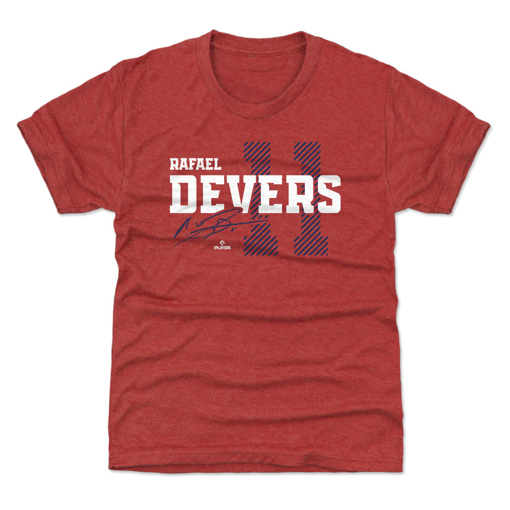 Rafael Devers Kids T-Shirt - Tri Red - Boston | 500 Level Major League Baseball Players Association (MLBPA)