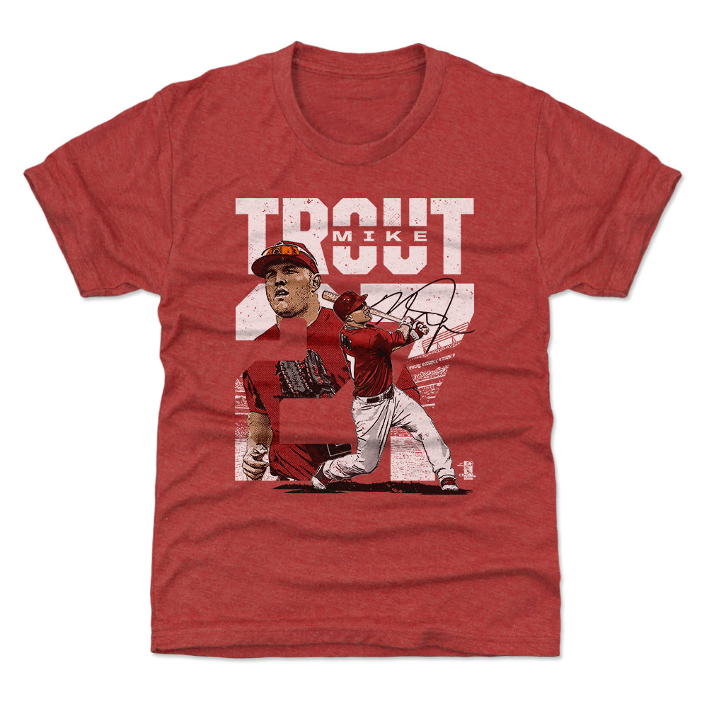 Kids 500 Level Mike Trout Los Angeles Red Kids Shirt