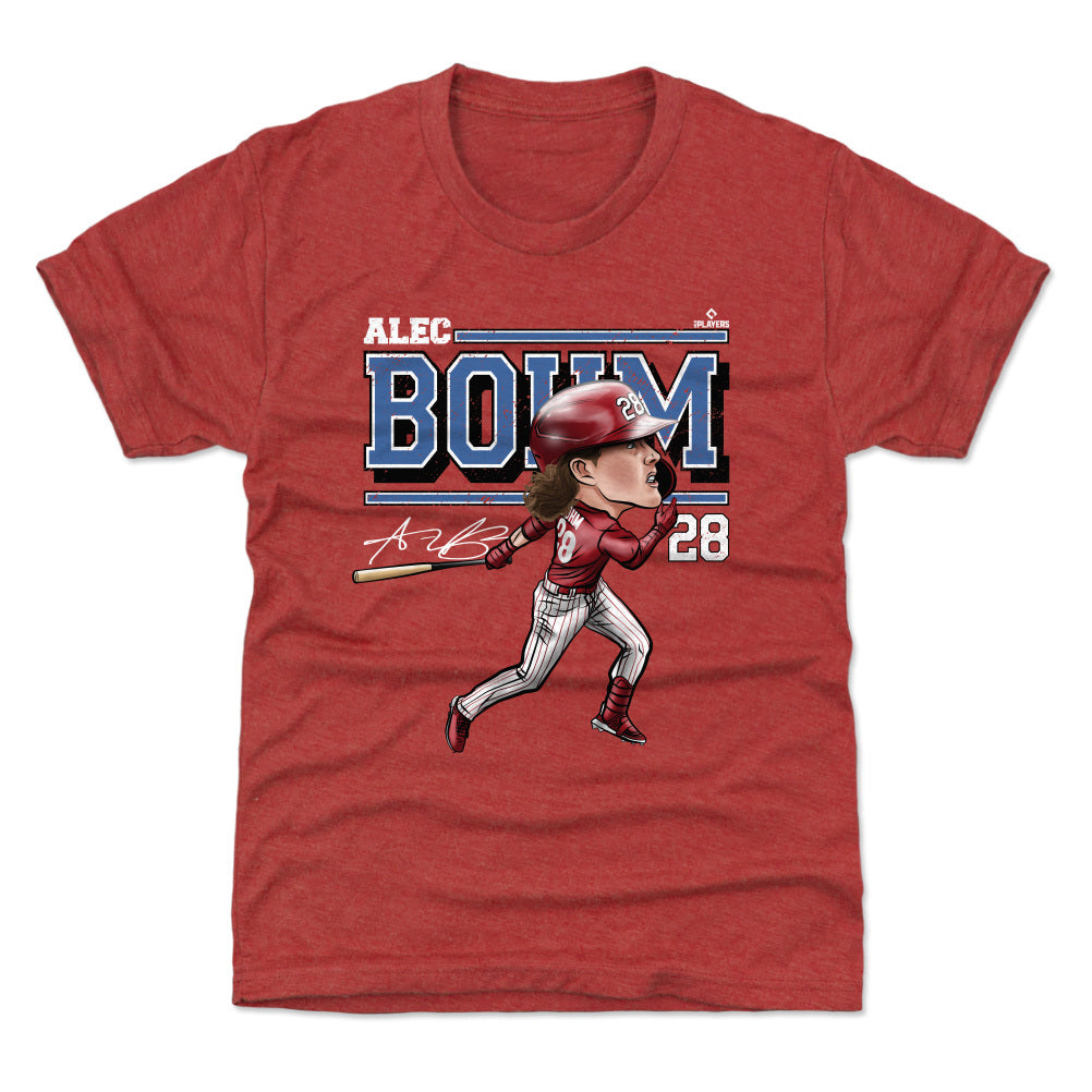 Kyle Schwarber Kids T-Shirt - Tri Red - Philadelphia | 500 Level Major League Baseball Players Association (MLBPA)