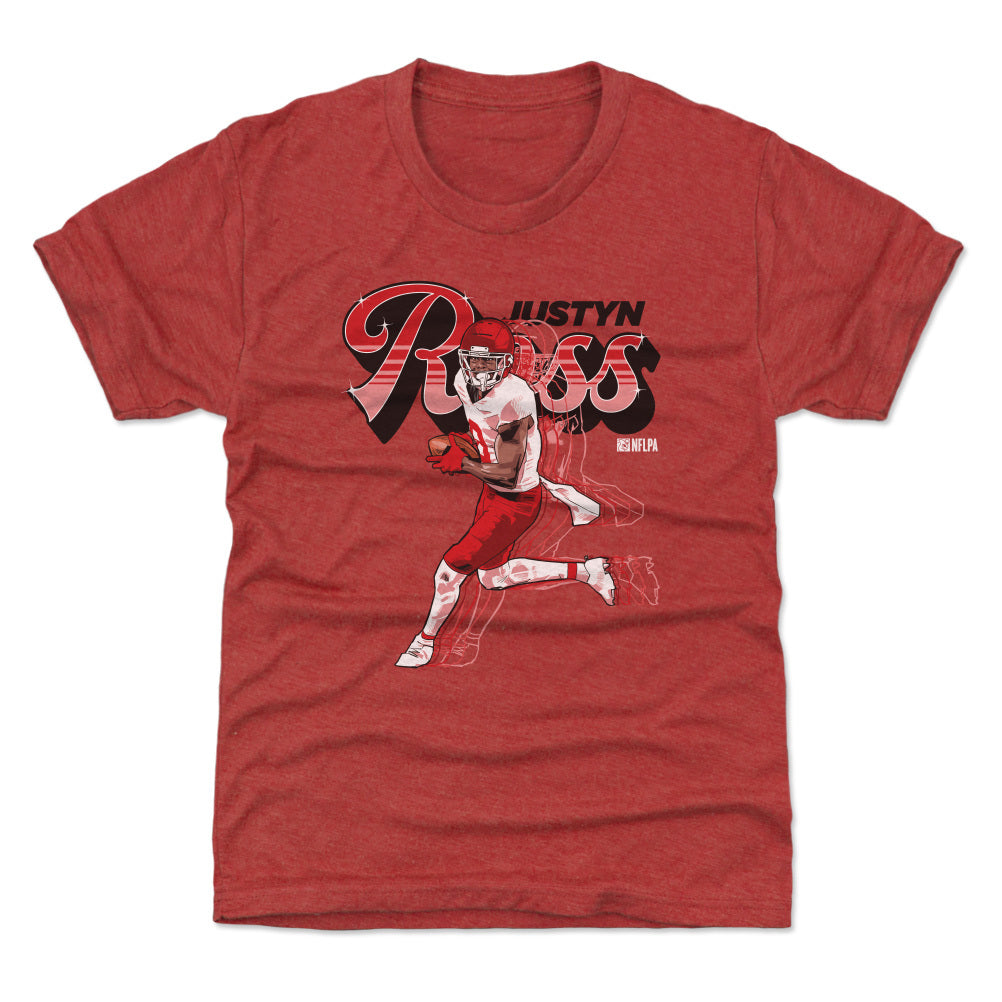 Justyn Ross Kansas City Chiefs Youth Legend Red Color Rush T-Shirt