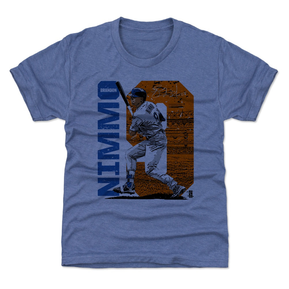 New York Mets Kids 500 Level Brandon Nimmo New York Blue Kids Shirt