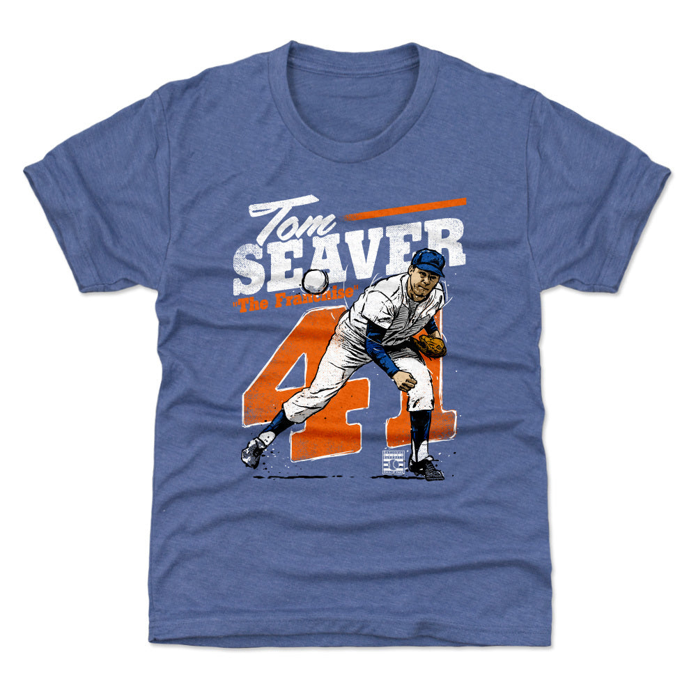 New York Mets Kids 500 Level Tom Seaver New York Blue Kids Shirt