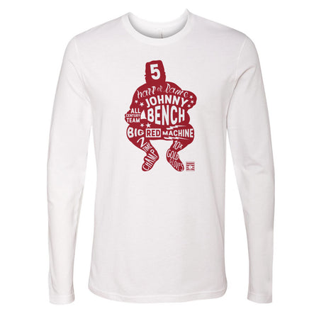 Johnny Bench Men's Long Sleeve T-Shirt | 500 LEVEL